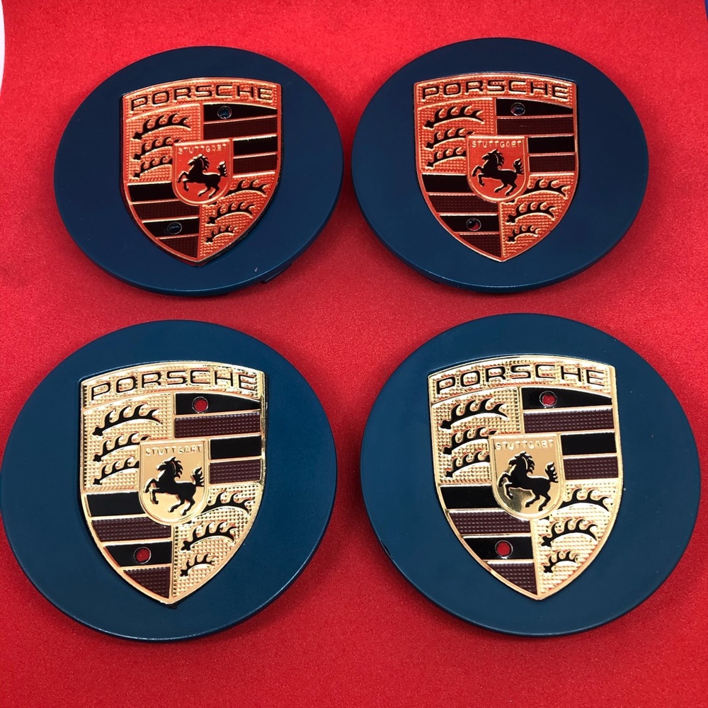 COPY - 4 Porsche center cap 76 mm custom made new